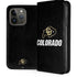 University of Colorado CU Logo on Black iPhone 15 Pro Folio Case